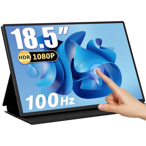 AcoutoA 18タッチパネルモバイルモニター18 5インチ機能モバイルディスプレイポータブルスイッチ用USB