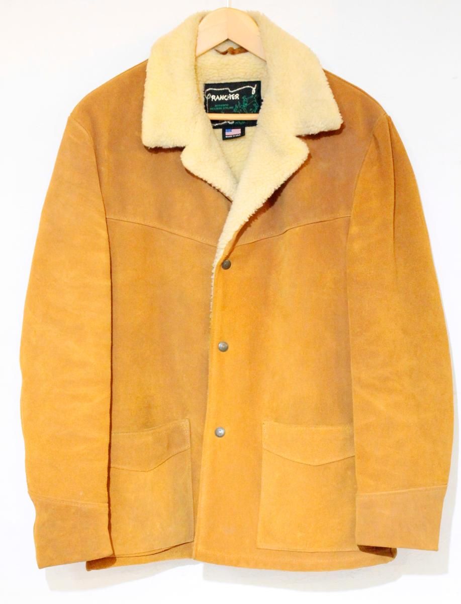 SCHOTT メンズレザージャケット 40 SPLIT RANCHER JACKET キャメル おうどいろ 7452 359 us