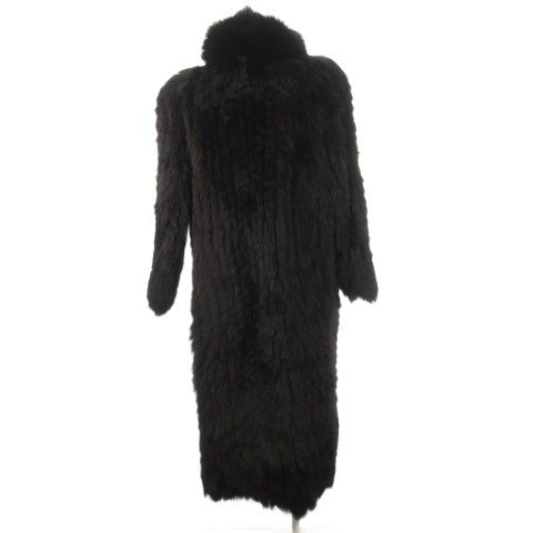 サガフォックス SAGA FOX 銀サガ ファーコート フォックス 毛皮 ロング丈 11 黒 ブラック AH 22 GY 18
