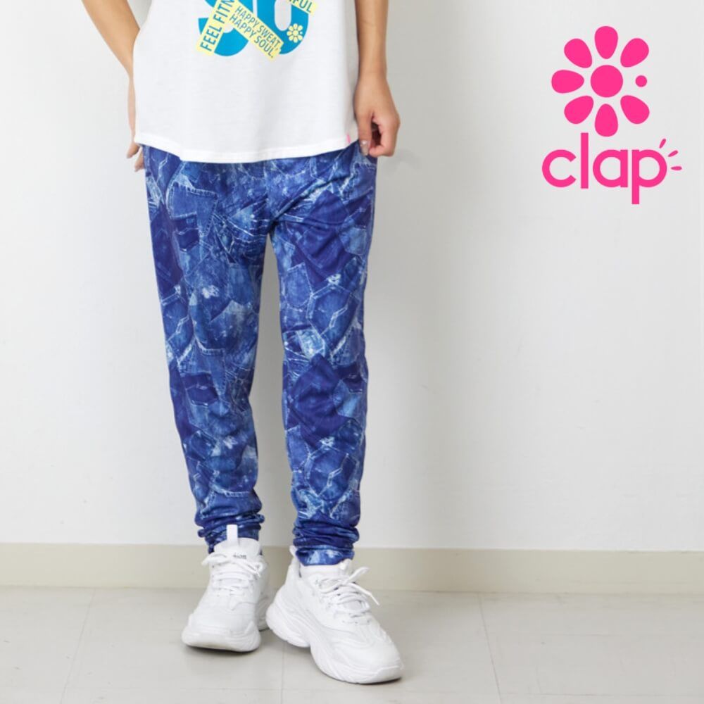 clap フィットネス クラップ フィットネスウェア レディース パンツ DENIM POCKET M フリーサイズ ジム トレーニングウェア エフォートレス 2025