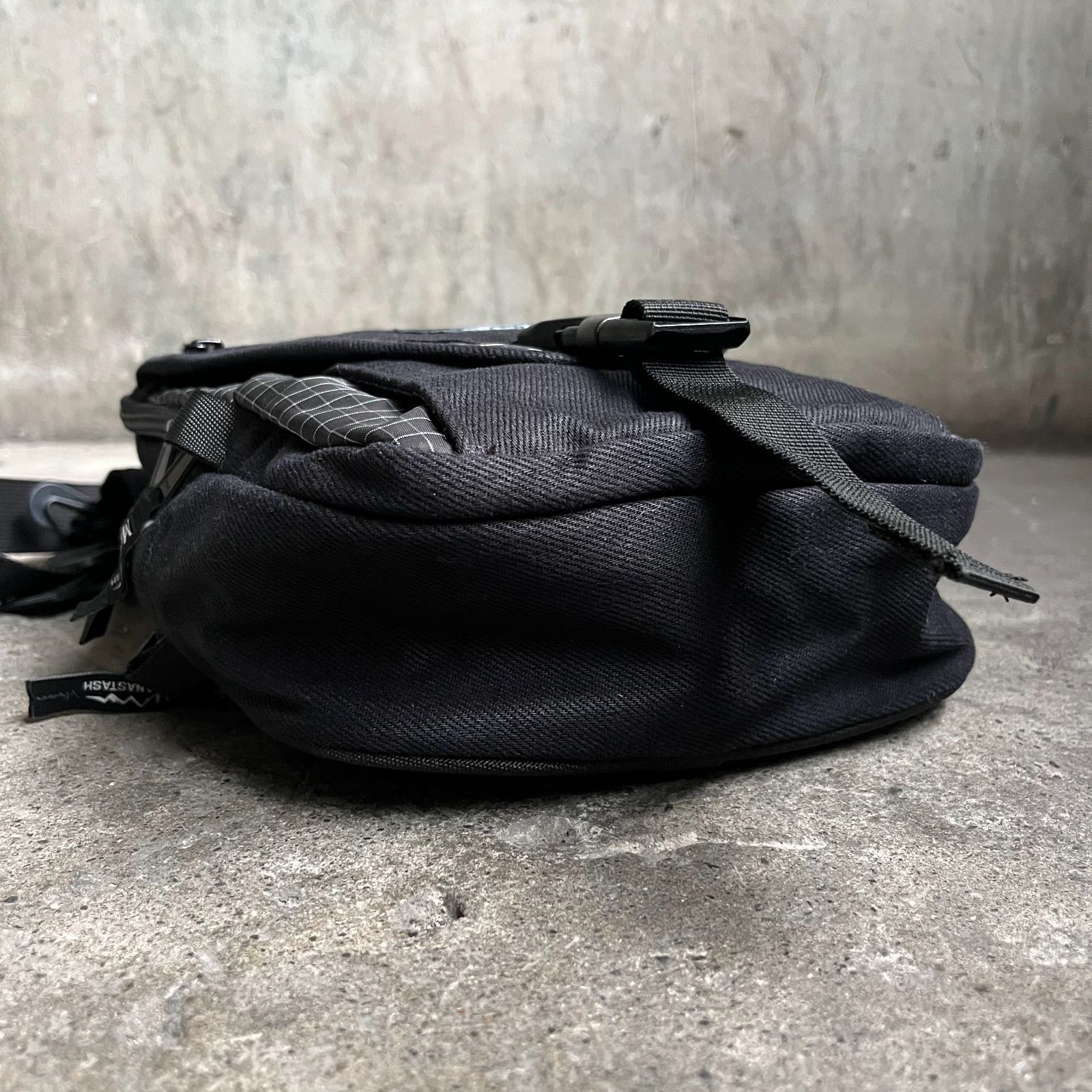 STABRIDGE × MANASTASH Grid Rip-Stop Travel Bag Black スタブリッジ