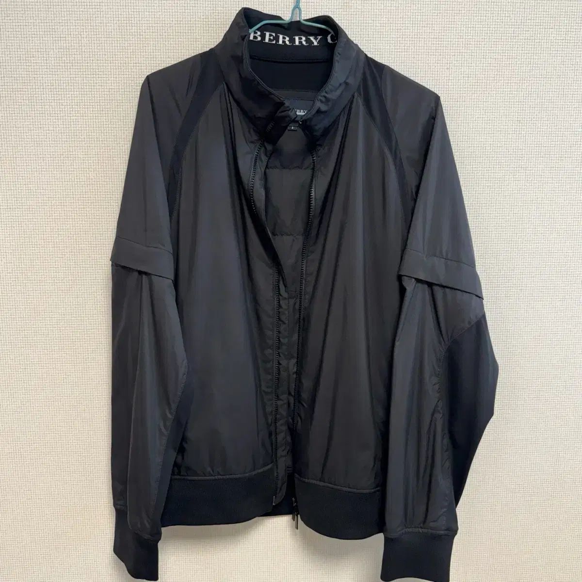 205 バーバリー ゴルフ メンズ ブラック 2 WAY アウター ジャケット