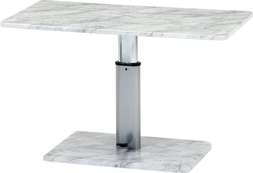 不二貿易昇降式テーブルセンターテーブル大理石調無段階昇降隠しキャスター付き幅90 x奥行50 x高さ43 cm 19072