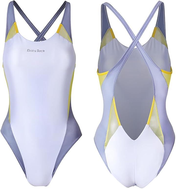 Litany 競泳水着 ワンピース レースクイーン RQ セクシー コスプレ コスチューム ホワイト L