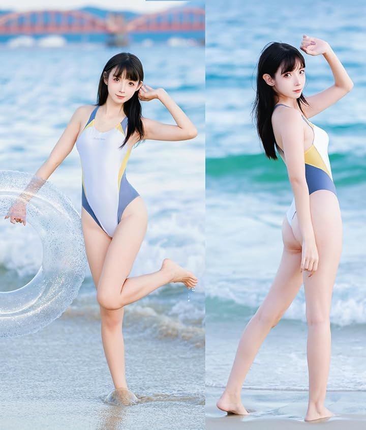 Litany 競泳水着 ワンピース レースクイーン RQ セクシー コスプレ コスチューム ホワイト L