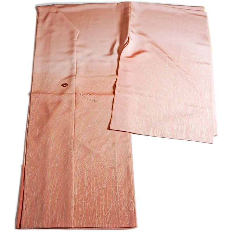 未仕立て 仮絵羽 正絹羽織 松葉に椿