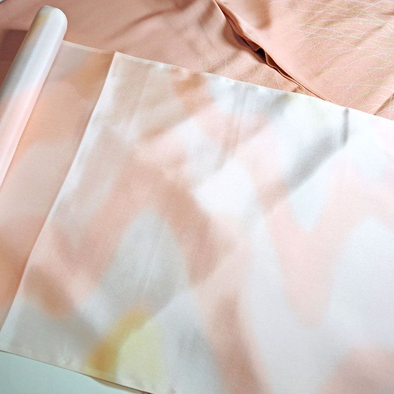  未仕立て 仮絵羽 正絹羽織 松葉に椿 羽織 着物 浴衣