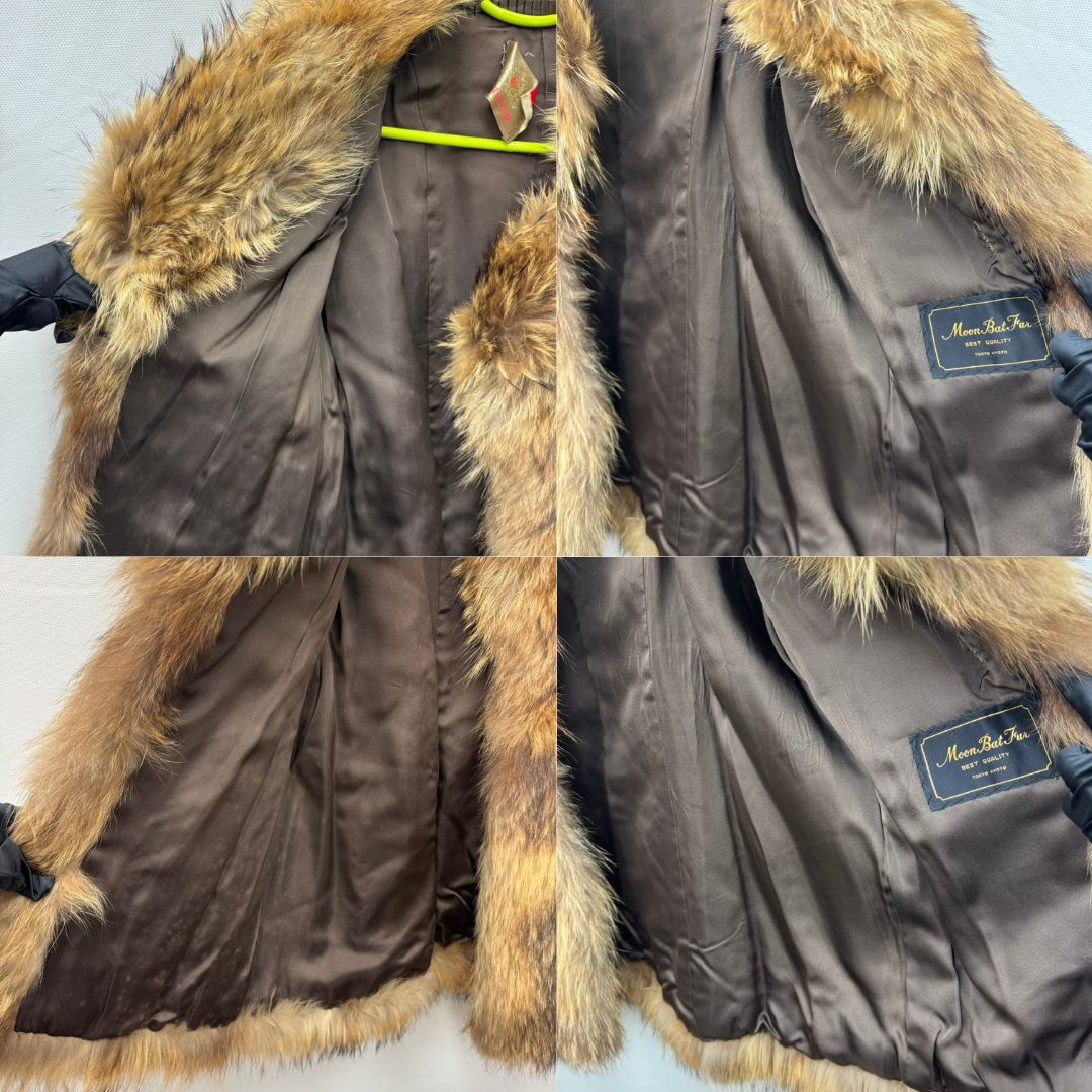 K【毛皮】Moon Bat Fur ブラウン ファーコートポケット付き - メルカリ
