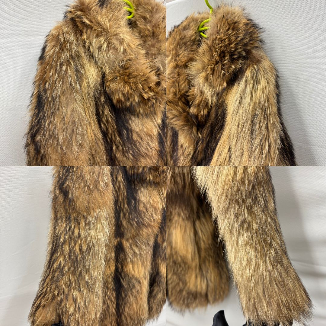 希少 moon bat fur フォックスファー 毛皮コート シルバーフォックス