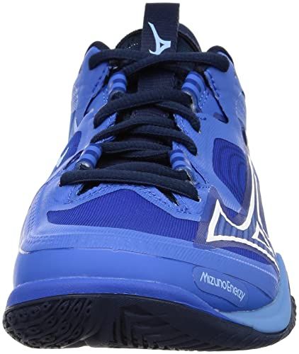 ミズノ バドミントンシューズ ウエーブクロー NEO 2 フィット性 軽量性 屈曲性 反発性 オールラウンダー ブルー ホワイト 24.0 cm 3 E
