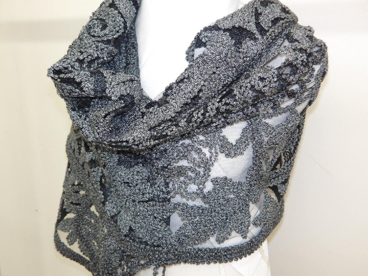 P 41242 MUGETSU 無月 本場 大島紬 ショール t