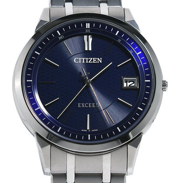 箱保付 CITIZEN シチズン EXCEED エクシード AS 7150 51 L 薄型エレガントドレスウオッチ エコ ドライブ メンズ