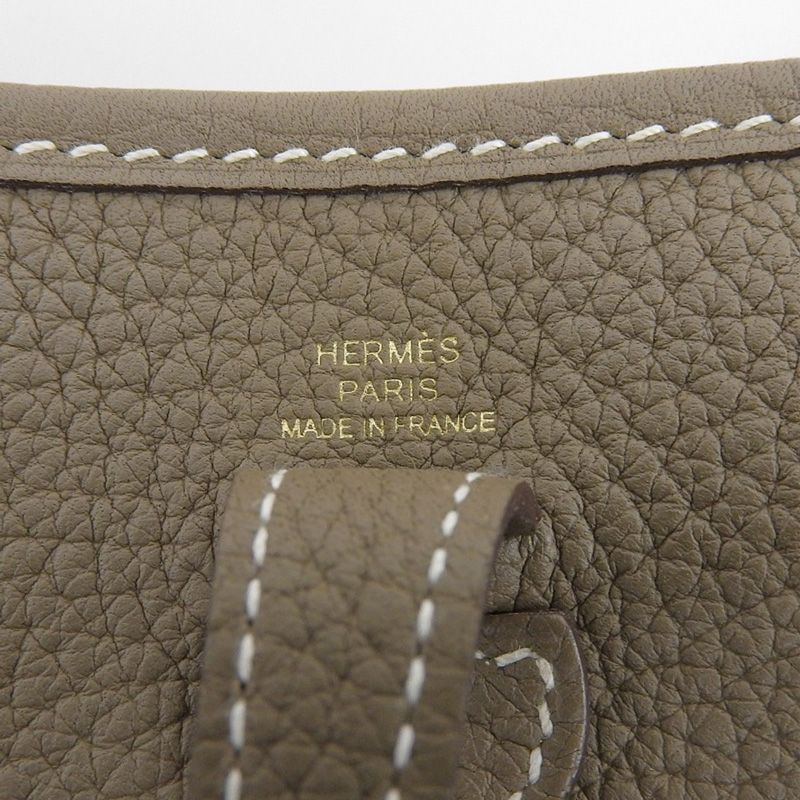 エルメス HERMES エヴリンTPM アマゾン ショルダーバッグ トリヨンクレマンス エトゥープ Y刻印 2020年 中古 新入荷 HE1175 エルメス HERMES エヴリンTPM アマゾン ショルダーバッグ トリヨン