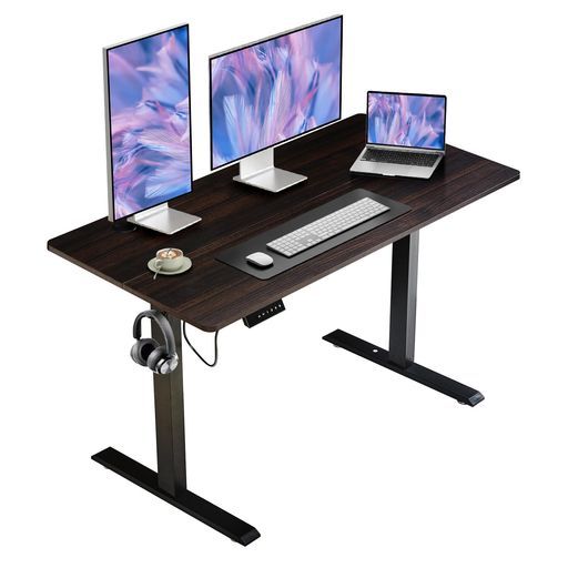 VECELO昇降式デスク電動スタンディングデスクオフィスワークテーブル幅