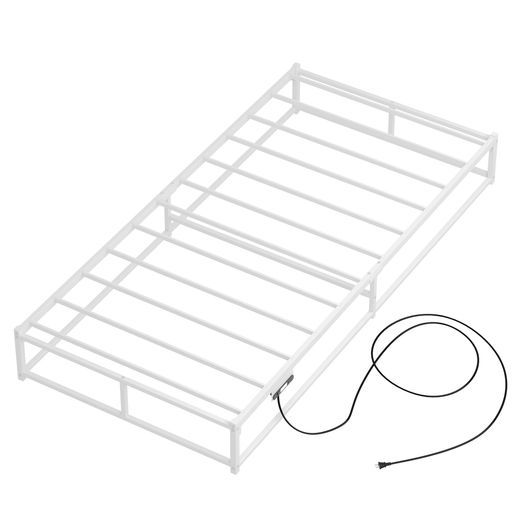 LunarLightパイプベッドベッドフレームすのこスチールベッド幅97奥行