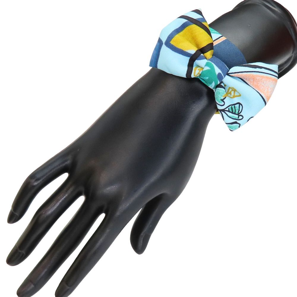 中古】HERMES エルメス ヌー・パピヨン 蝶ネクタイ カラー:ブルー系