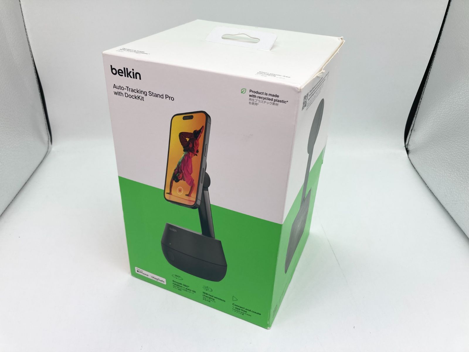 Belkin Stand Pro 自動追跡スマホ用ジンバル・スタンド MMA008qc05BK