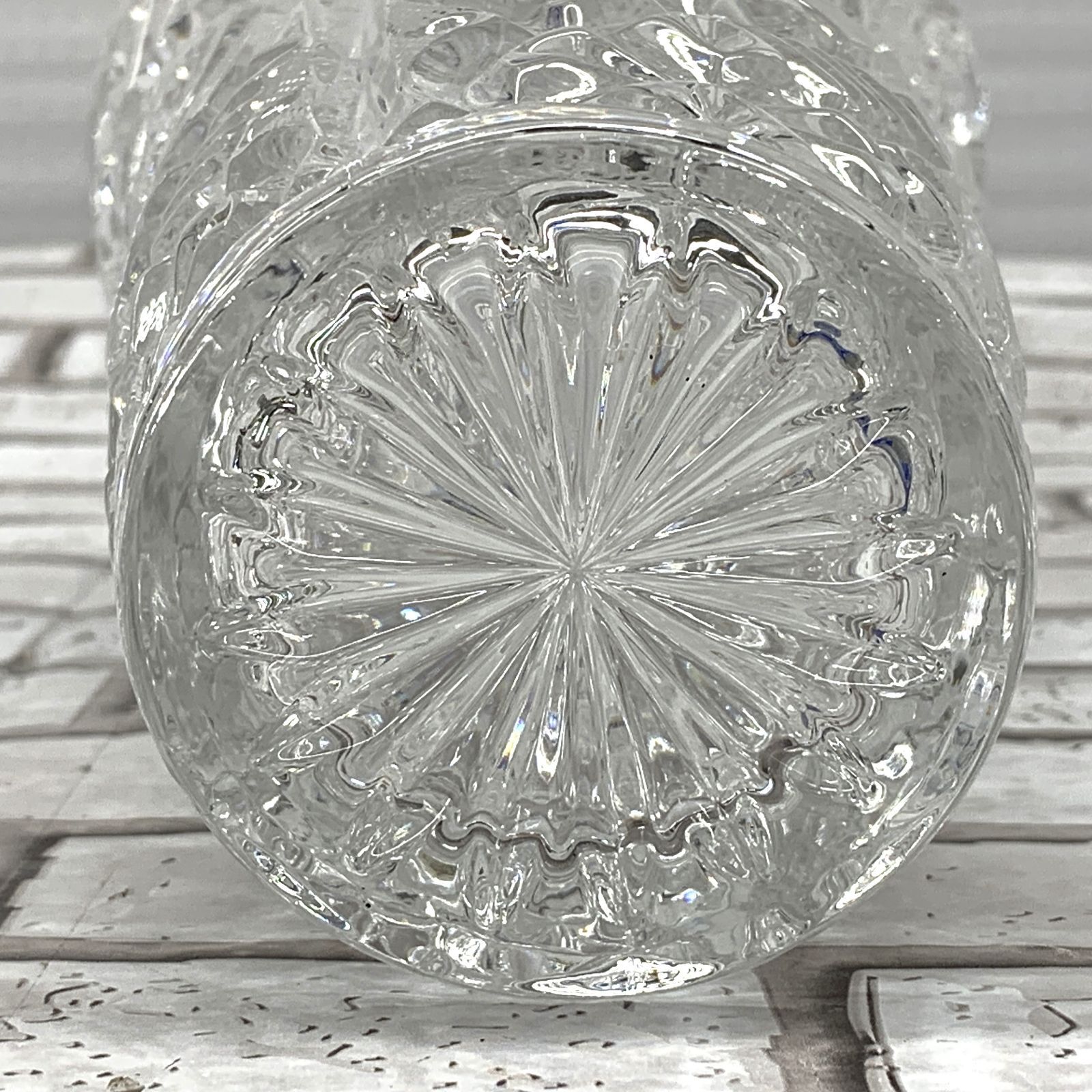 BOHEMIA CRYSTAL ボヘミアクリスタル 花瓶/花器/花入れ 高さ約20㎝ 元