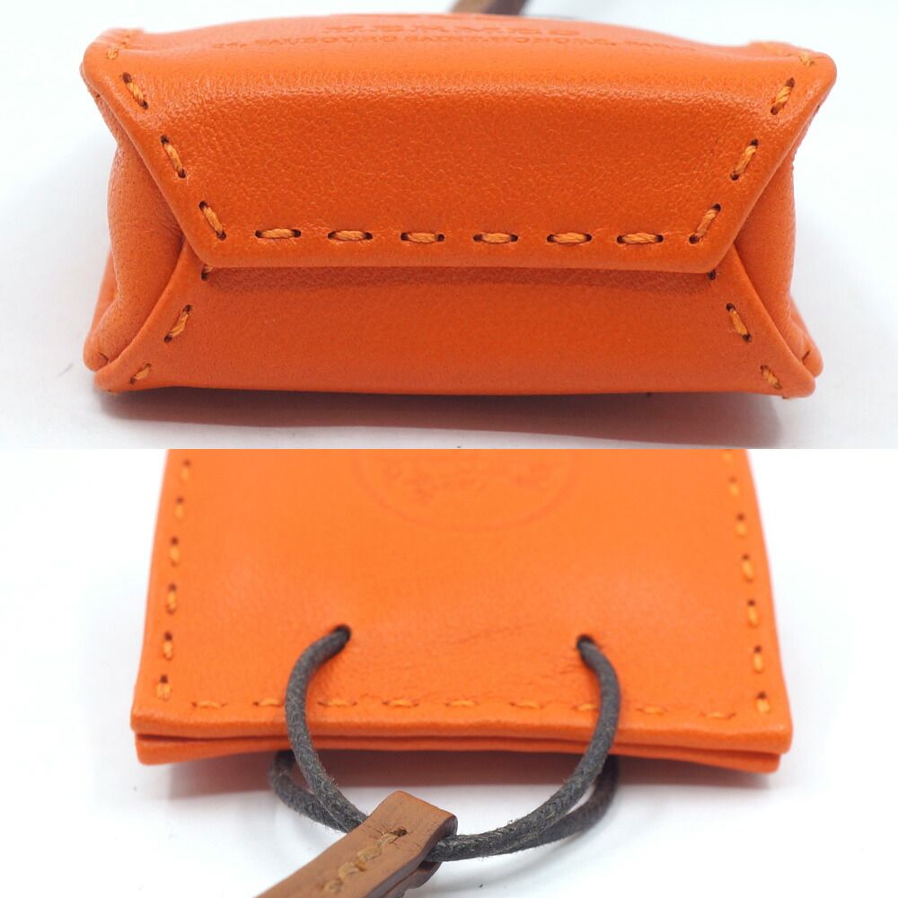 栄】エルメス サックオランジュ D刻印 2019年製造 バッグチャーム