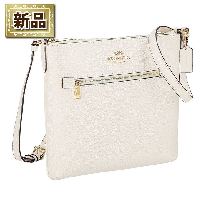 コーチ COACH ショルダーバッグ ミニ ローアン ファイルバッグ C 1556 IMCHK 2025 AW チョーク リファインド カーフレザー ゴールド金具