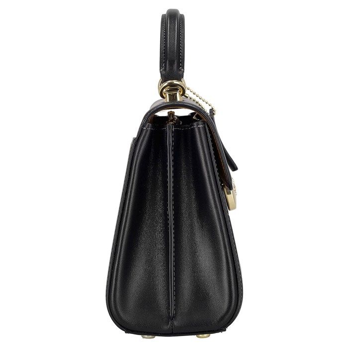  コーチ COACH ハンドバッグ ショルダーバッグ エライザ トップ ハンドル CP 006 IMBLK 2025 SS ブラック カーフレザー ゴールド金具 その他 バッグ