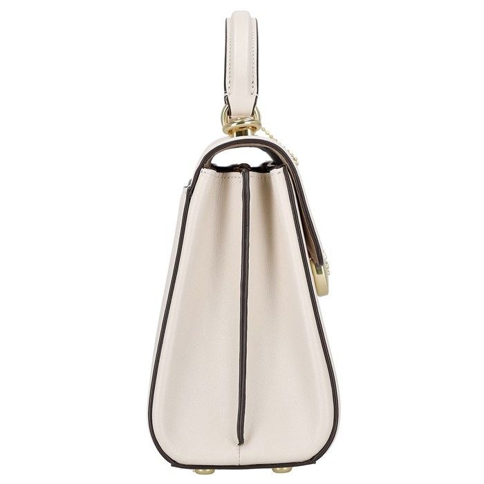 コーチ COACH ハンドバッグ ショルダーバッグ エライザ トップ ハンドル CP 006 IMCHK 2025 SS チョーク カーフレザー ゴールド金具