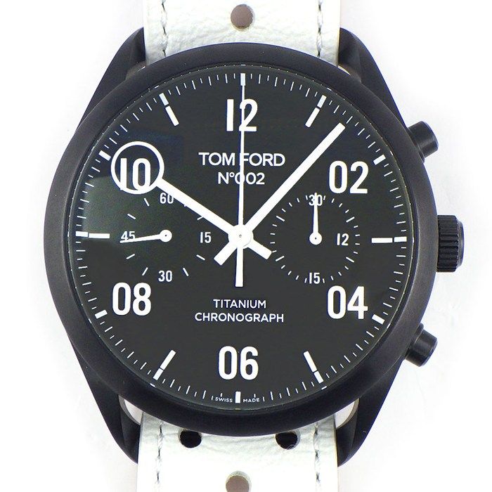 トムフォード TOM FORD 腕時計 N.002 TF0120256683 ブラック文字盤