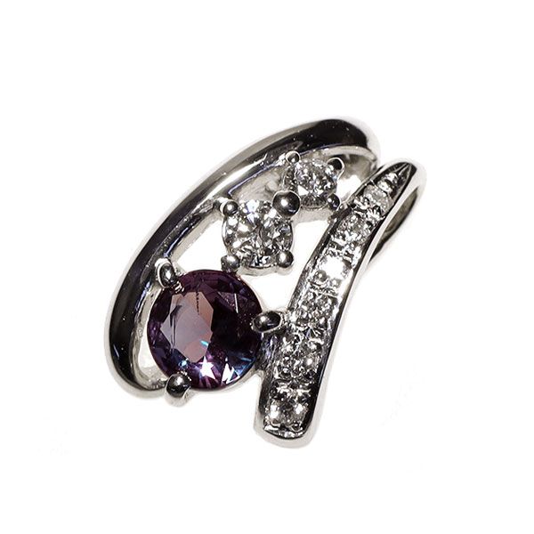 PT900✕アレキサンドライト☆ペンダントトップ アレキサンドライト ペンダントトップ PT900 プラチナ 天然石 チャーム