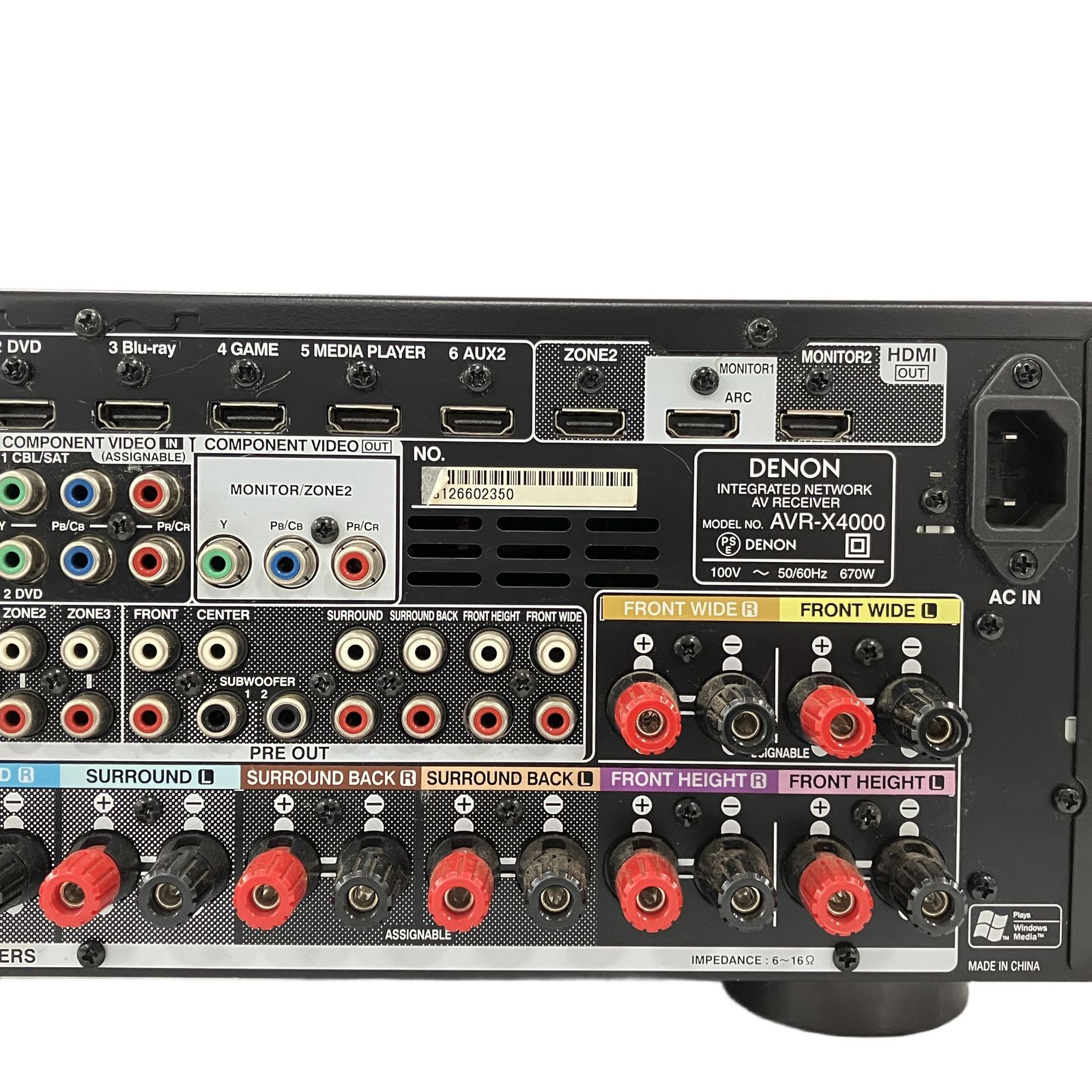 DENON AVR-X4000 デノン AVアンプ プリメインアンプ 2013年製 AV