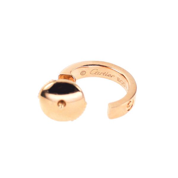 カルティエ K 18 PG ピアス ミニラブ 片方のみ