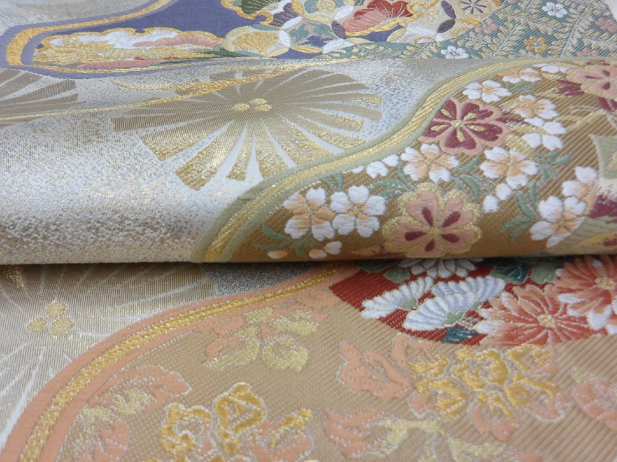  P 41247 重厚な 袋帯 仕立て上がり品 t 袋帯 帯