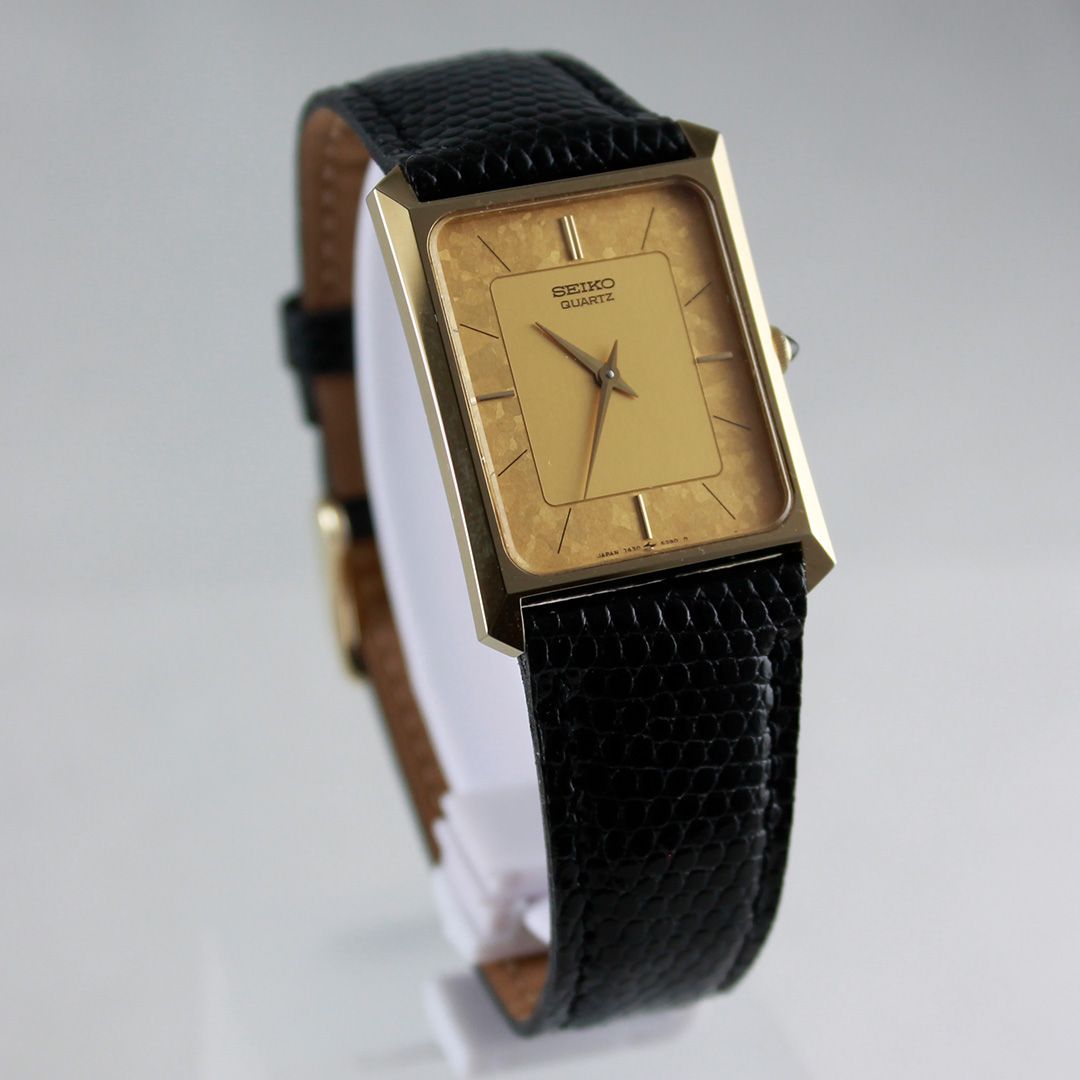 稼動品　SEIKO セイコー　ニッケルアイロニー　ゴールドケース　腕時計 T66 美品 SEIKO セイコー ゴールド GHA クオーツ 7430-5230