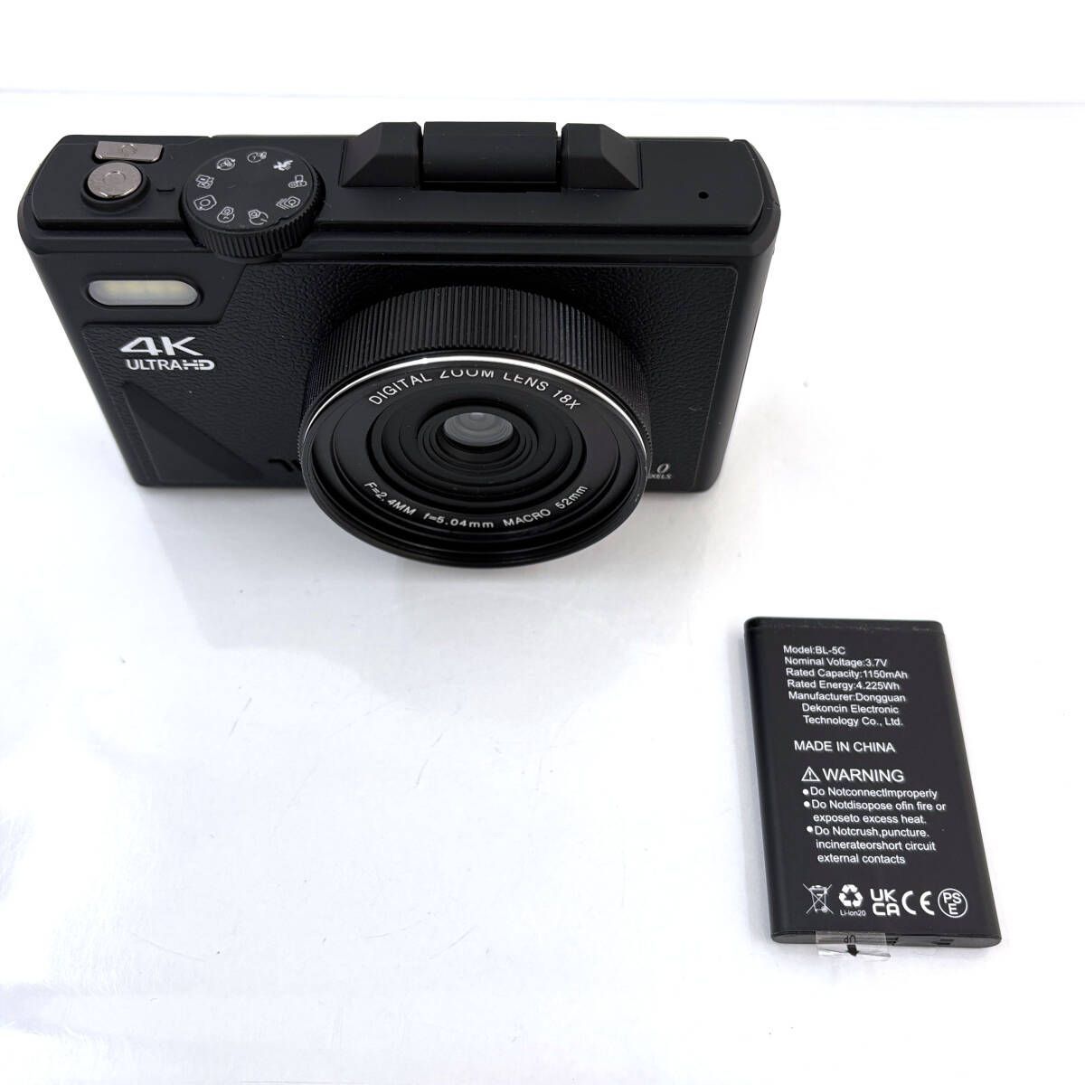 デジタルカメラ】4K ULTRA HD 64MP コンパクトデジタルカメラ 本体のみ 