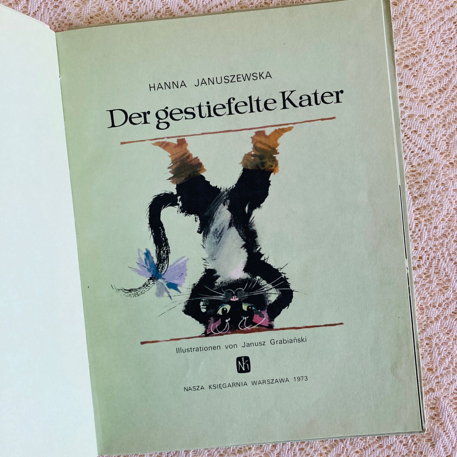 長ぐつをはいたねこ』 ドイツ語ヴィンテージ絵本 おとぎ話 洋書・古書