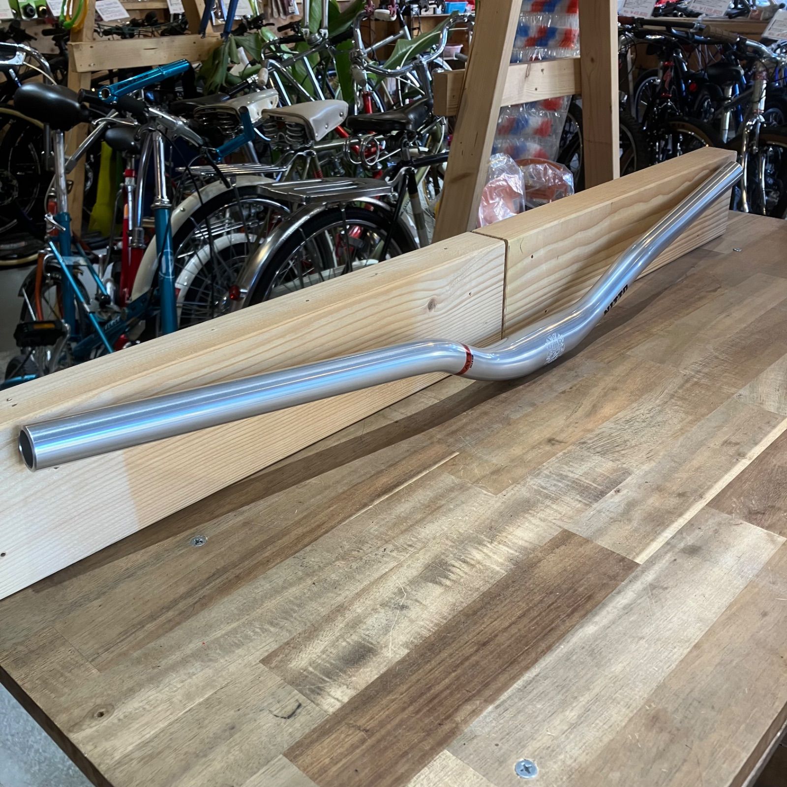NITTO B 809 AA SSB RISER BAR 日東ライザーバー シルバー MTBやクロモリバイク ピストのカスタムに のハンドルバー