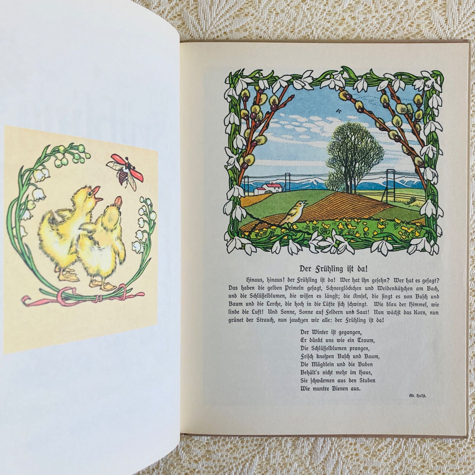 カスパリ挿絵のドイツ語絵本 春と夏の詩集 洋書・古書 - メルカリ