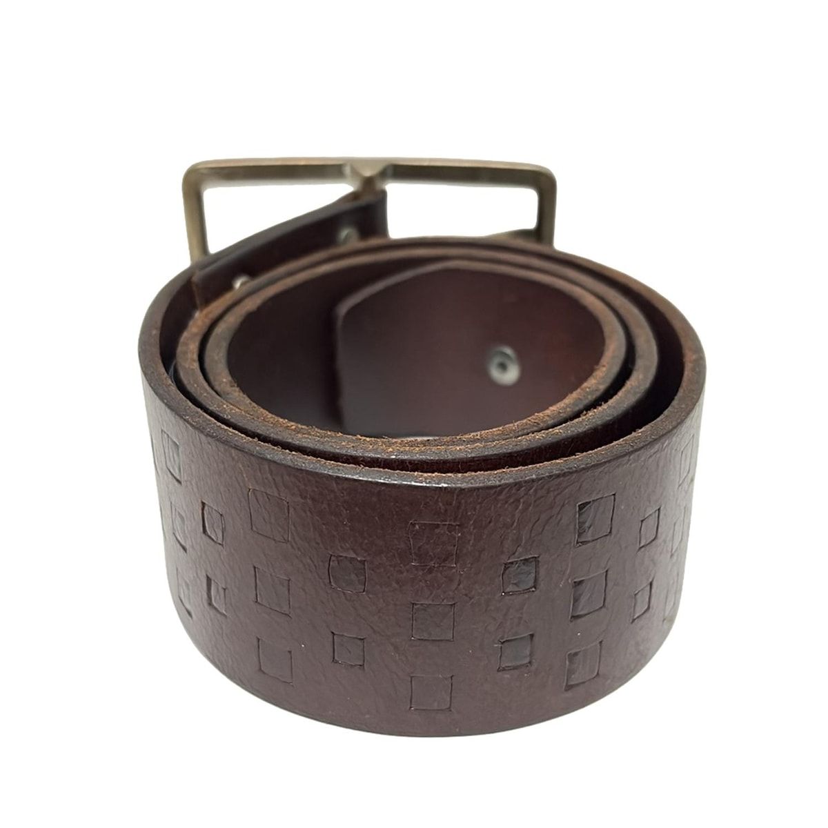 G-STAR RAW ジースターロゥ ベルト 85 - ゴールド×ダークブラウン レザー