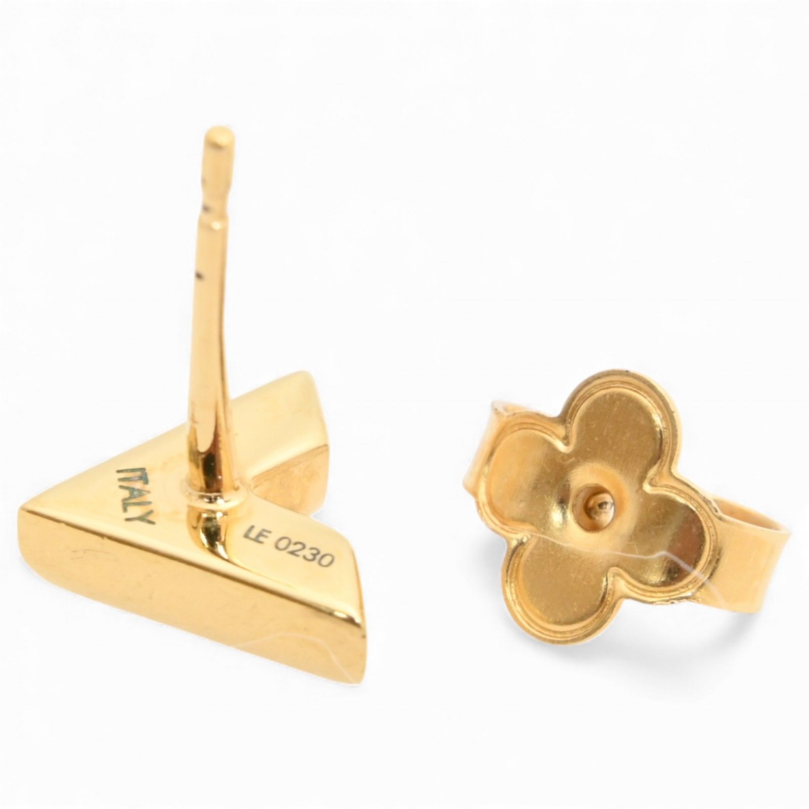 ルイヴィトン ピアス エセンシャルV 片耳のみ ゴールド Aランク