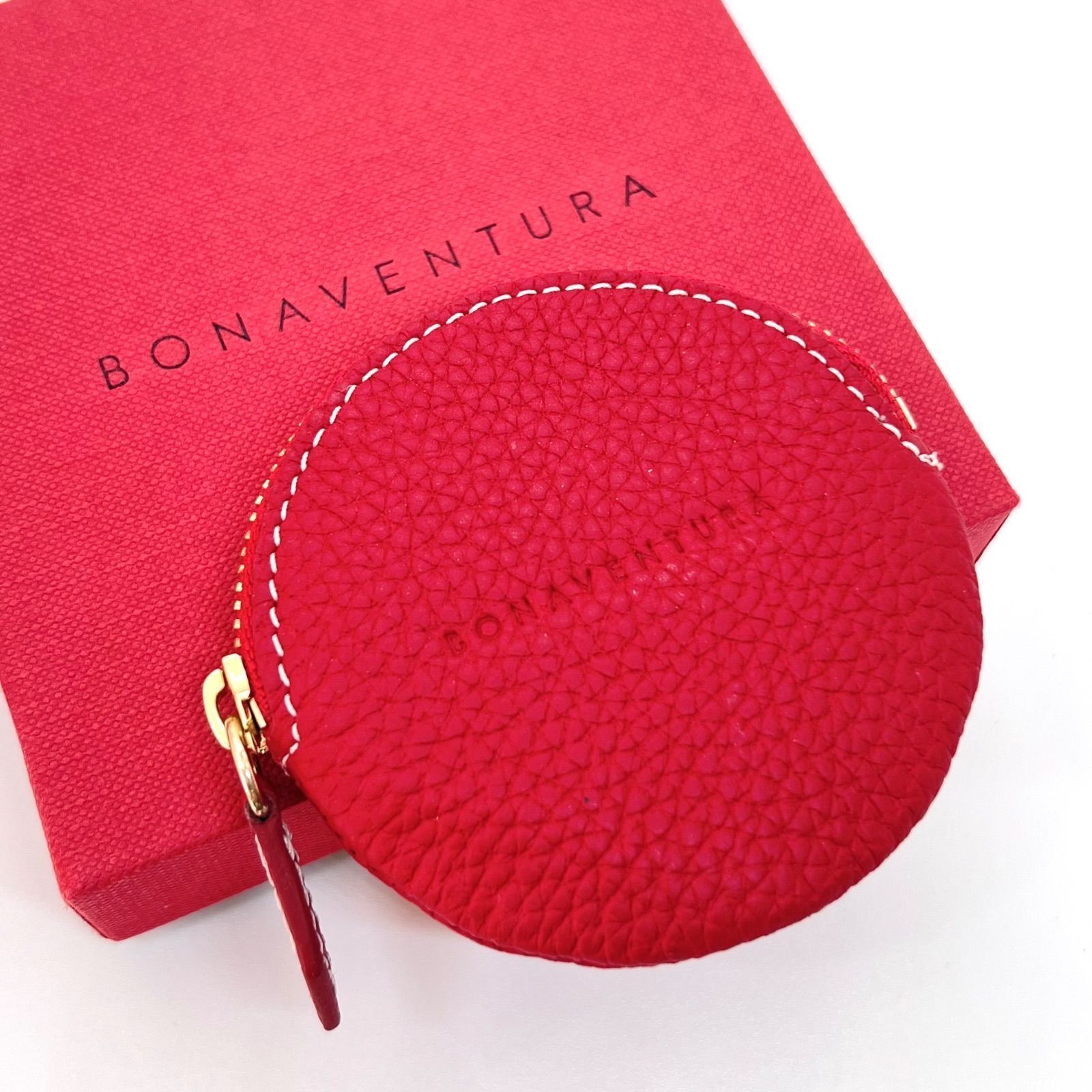 美品☆ BONAVENTURA ボナベンチュラ ラウンド コインケース シュリンク 