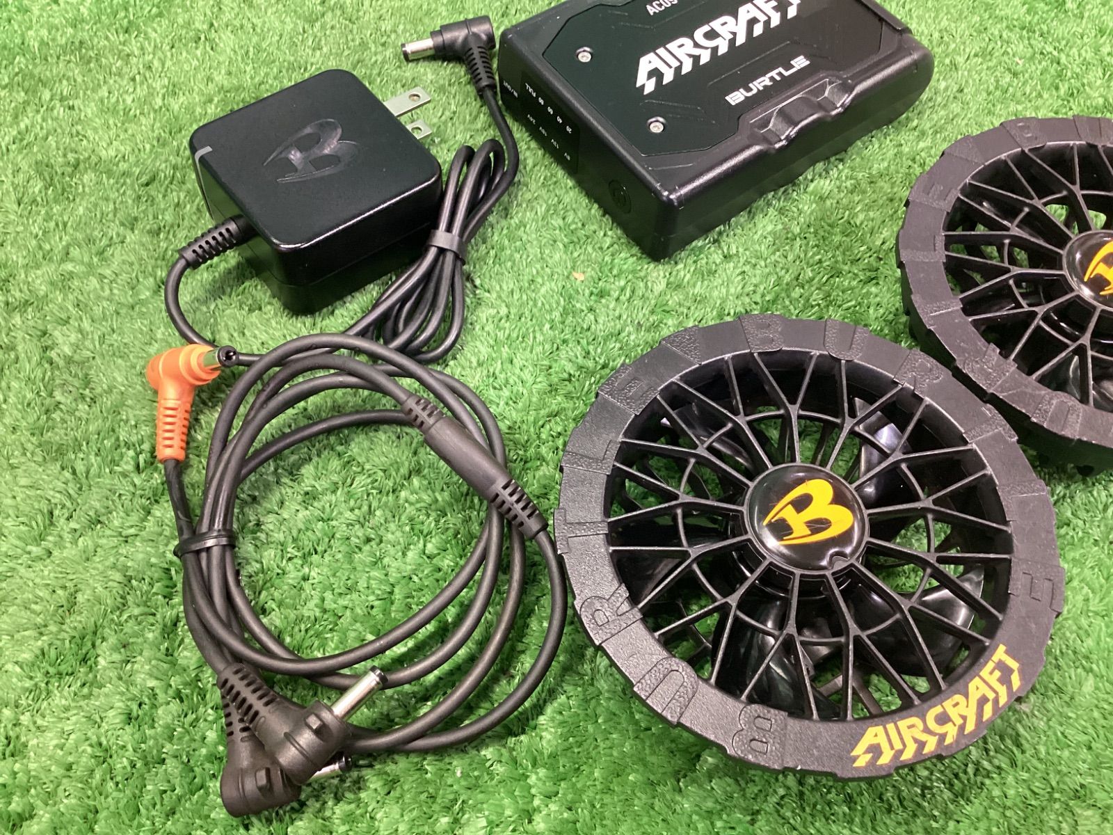 バートル ファン 24 Vバッテリーセット AC 09 09-1 エアークラフト 京セラ製 モデル バッテリーの 78マットブラック ファンの 35ブラック