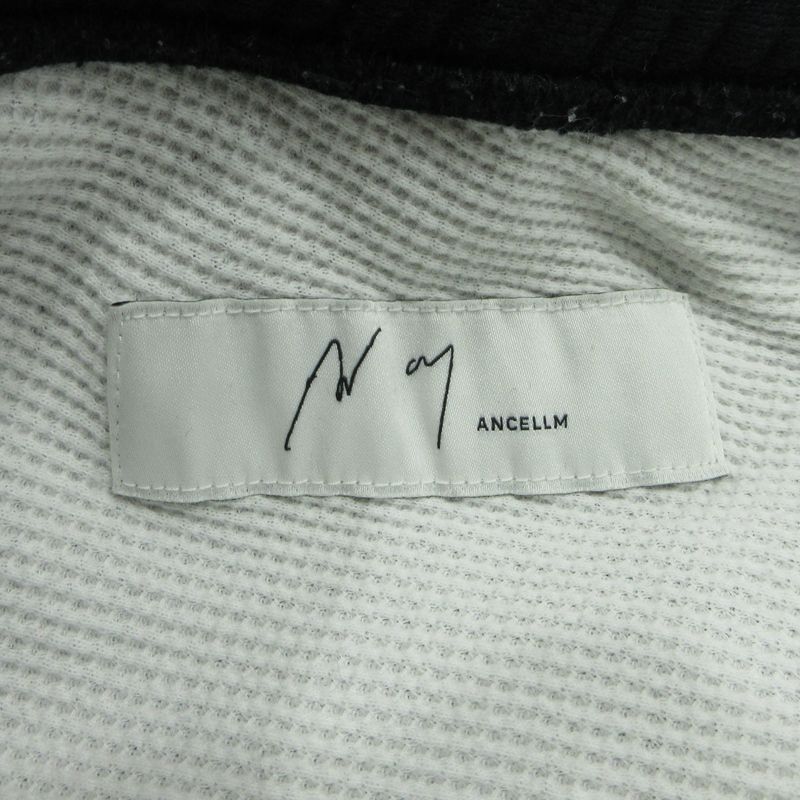  ANCELLM アンセルム スウェットレイヤードパンツ CLASH SWEAT LAYERED PANTS ANC PT 34 A ブラック サイズ 2 107 その他 メンズ