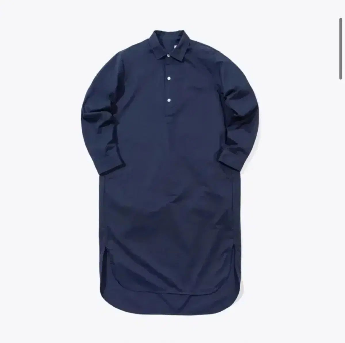 ソフター softur リラックスナイトシャツ ネイビー M