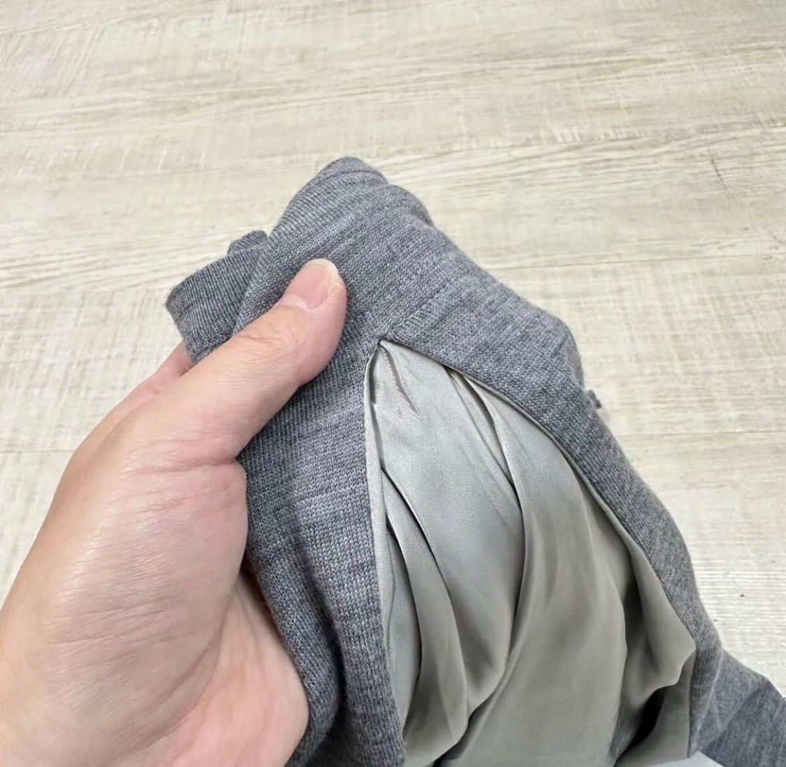 sacai サカイ 異素材 ドッキング バックフレア カーディガン CARDIGAN