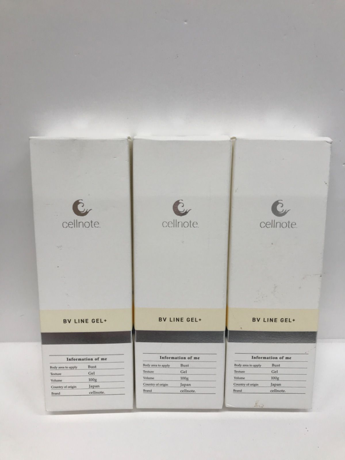 F2159 K cellnote セルノート BV LINE GEL+ ボリュームラインジェル プラス u003cボディクリームu003e 100g 計3点セット