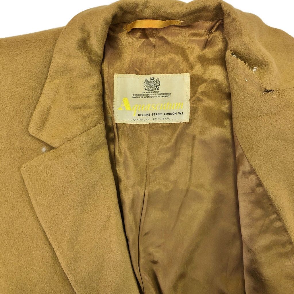 70年代 イングランド製 Aquascutum アクアスキュータム カシミヤ