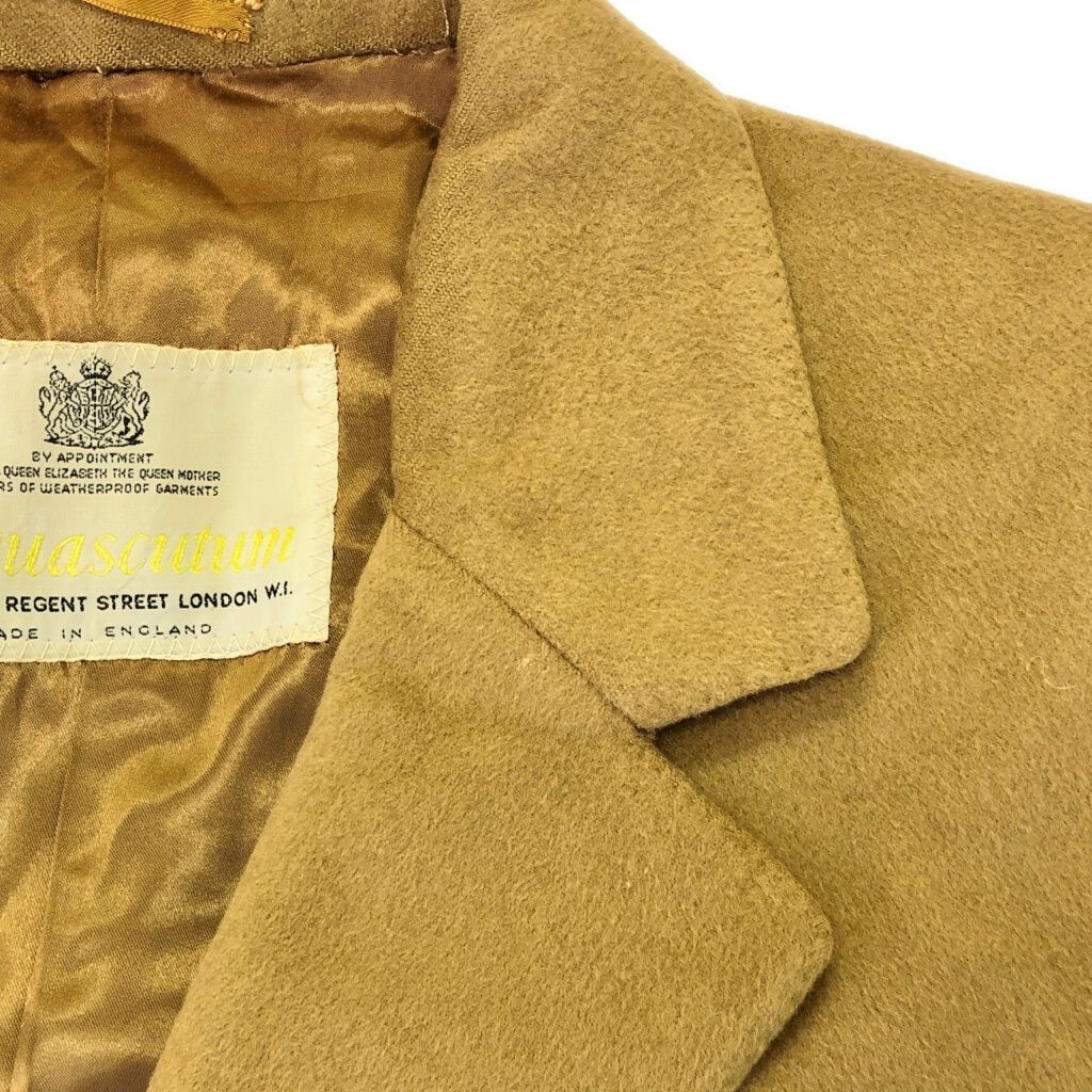 70年代 イングランド製 Aquascutum アクアスキュータム カシミヤ