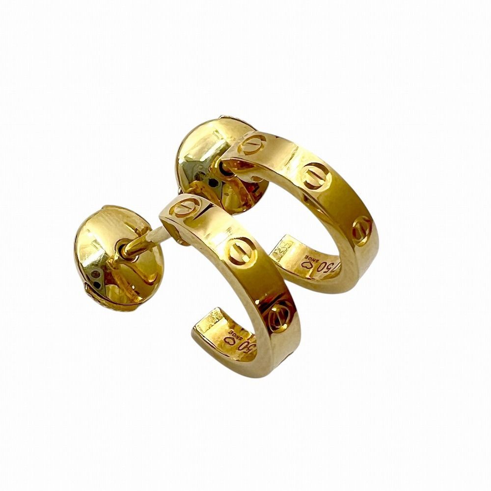Cartier カルティエ ラブピアス スモールモデル LOVEピアス ラブイヤリング LOVE イヤリング K 18 イエローゴールド ゴールド 3.8 g レディース メンズ ユニセックス ブランドギャラリー