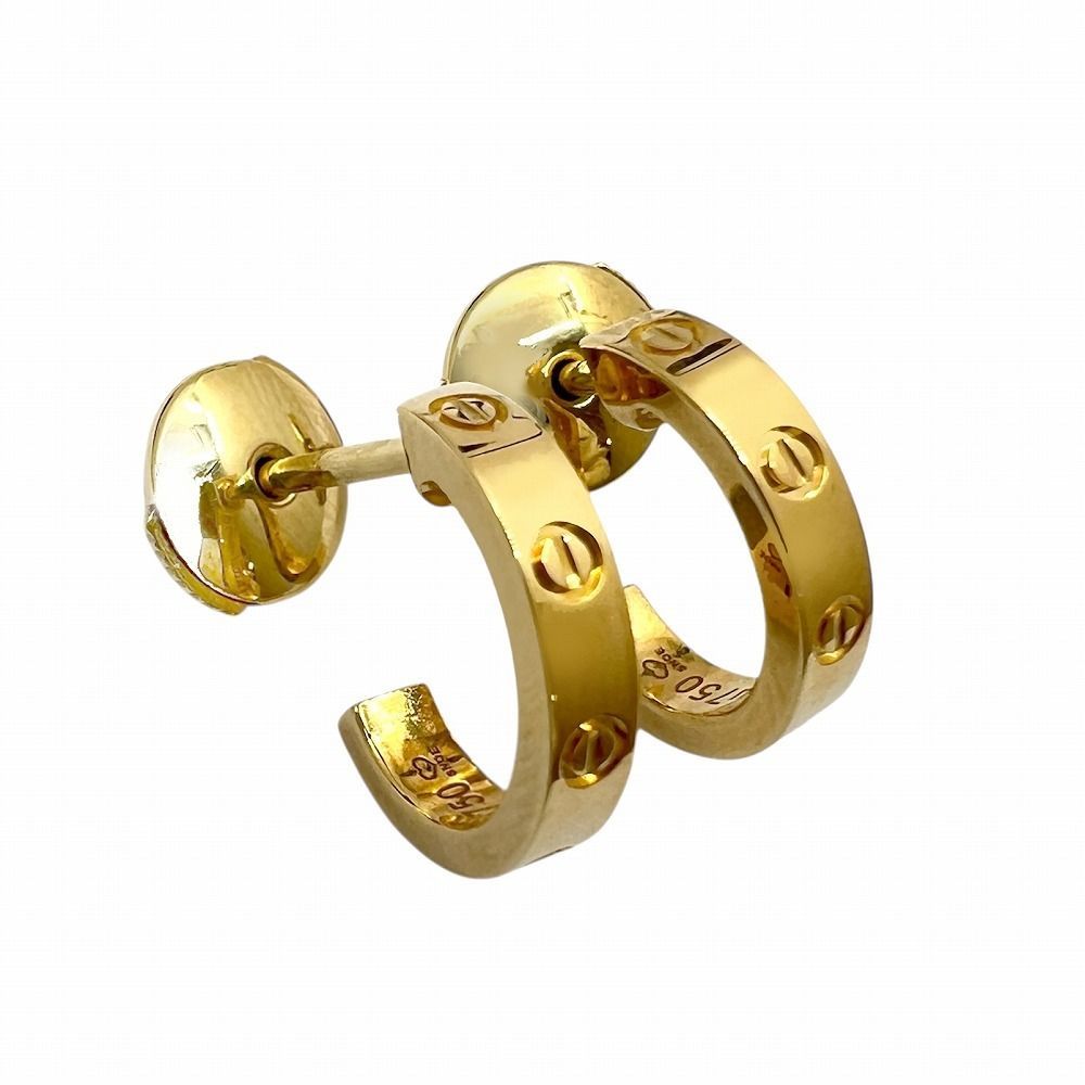 Cartier カルティエ ラブピアス スモールモデル LOVEピアス ラブイヤリング LOVE イヤリング K 18 イエローゴールド ゴールド 3.8 g レディース メンズ ユニセックス ブランドギャラリー