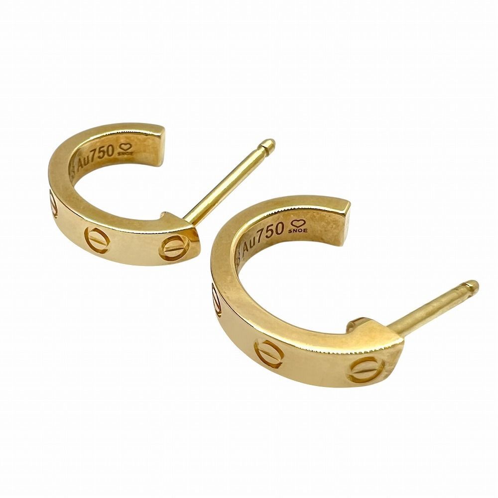  Cartier カルティエ ラブピアス スモールモデル LOVEピアス ラブイヤリング LOVE イヤリング K 18 イエローゴールド ゴールド 3.8 g レディース メンズ ユニセックス ブランドギャラリー ピアス(両耳用) アクセサリー