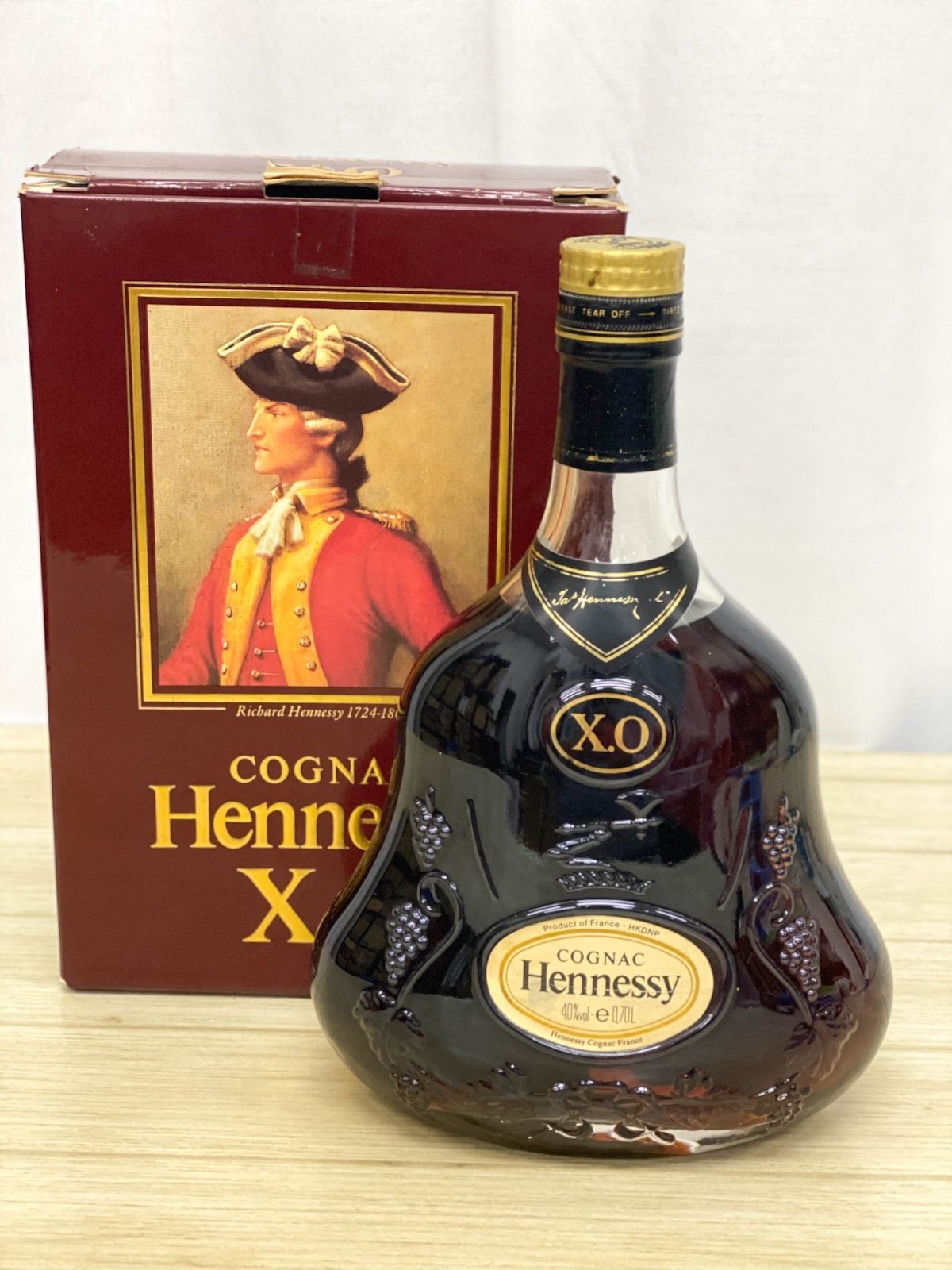 YB088】未開栓 ヘネシー / Hennessy XO 金キャップ クリアボトル 700ml